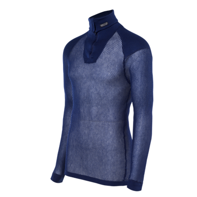 Brynje Super Thermo Zip Polo Shirt w/inlay - navy