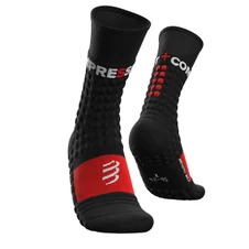 Zokni Compressport Pro Racing Socks-Winter Run - Black/red